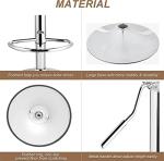 Adjustable Black Bar Stools Set of 2