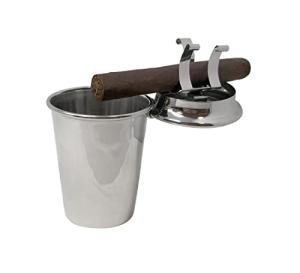 Stainless Steel Car Cup Holder Ashtray with Cigar Holder
