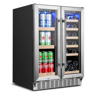 24 Inch Dual Zone Wine and Beverage Cooler