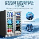 24 Inch Dual Zone Wine and Beverage Cooler