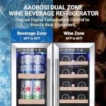 24 Inch Dual Zone Wine and Beverage Cooler