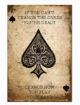 Ace of Spades Poker Tin Sign for Man Cave