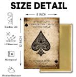 Ace of Spades Poker Tin Sign for Man Cave
