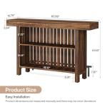 Tribesigns 63-Inch Rustic 2-Tier Bar Table