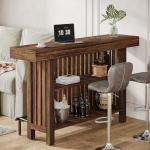 Tribesigns 63-Inch Rustic 2-Tier Bar Table