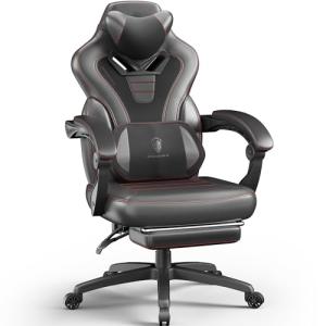Dowinx Massage Gaming Chair with Footrest for Adults