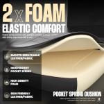 Dowinx Massage Gaming Chair with Footrest for Adults