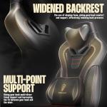 Dowinx Massage Gaming Chair with Footrest for Adults