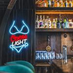 Neon Bikini Light Sign for Man Cave Decor