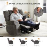 Oversized Rocker Recliner Chair for Big Guys