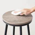 Set of 2 Swivel Bar Stools with Footrest