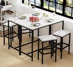 Modern 3-Piece Bar Table Set with Stools