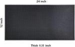 Thicker Black Bar Mat for Countertops and More