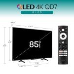 85-Inch Hisense QLED 4K Smart TV - 2024