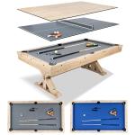 7 FT 3-in-1 Pool, Ping Pong, and Dining Table