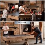 7 FT 3-in-1 Pool, Ping Pong, and Dining Table