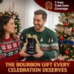 Charred Wooden Bourbon Drinking Glasses - 2 Pack