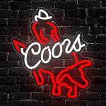 Cowboy Beer Neon Sign for Man Cave Decor