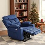 MCombo Power Lift Recliner Chair - Navy Blue