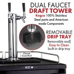 Kegco Stainless Steel Dual Faucet Keg Dispenser