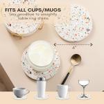 Terrazzo Drink Absorbent Coasters with Holder – Set of 6