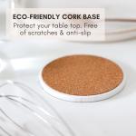 Terrazzo Drink Absorbent Coasters with Holder – Set of 6