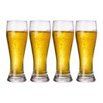 XIJIXI Blown Art Pilsner Beer Glasses - 4 Pack