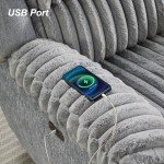 Extra Large Faux Fur Power Recliner for Comfort