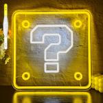 VIKLIU Dimmable Question Block Neon Sign
