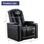 Electric Recliner Chair with USB Ports & Cup Holders