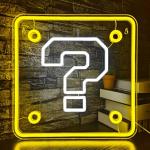 VIKLIU Dimmable Question Block Neon Sign