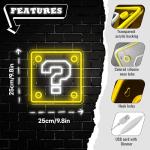 VIKLIU Dimmable Question Block Neon Sign