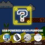 VIKLIU Dimmable Question Block Neon Sign