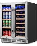 24 Inch Dual Zone Wine and Beverage Cooler