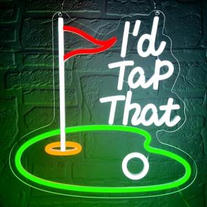 Golf Neon Wall Sign for Man Cave Decor