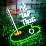 Golf Neon Wall Sign for Man Cave Decor