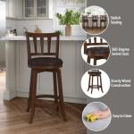 Hillsdale Swivel Counter Stool in Cherry Finish