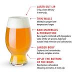 Set of 4 Witbier Glasses, Lead-Free Crystal