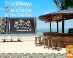 5 O'Clock Somewhere Rubber Bar Mat for Tiki Decor