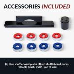 Rustic 9-Ft Shuffleboard Table with Accessories