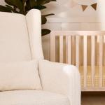 Arlo 270° Swivel Rocker Recliner Chair – Ivory