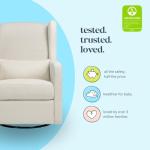 Arlo 270° Swivel Rocker Recliner Chair – Ivory