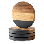 Slate Acacia Wood Coasters Set of 4