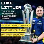 Luke Littler Brass Steel Tip Dart Set - 22G