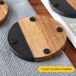 Slate Acacia Wood Coasters Set of 4