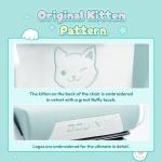 Cute Cat Ear Gaming Chair with Massage Support