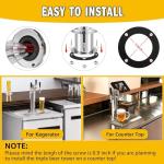 Stainless Steel Beer Tower with Self-Closing Tap