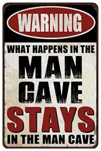 Funny Metal Garage Sign for Man Cave Decor