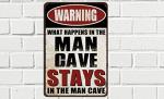 Funny Metal Garage Sign for Man Cave Decor