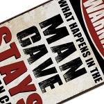 Funny Metal Garage Sign for Man Cave Decor